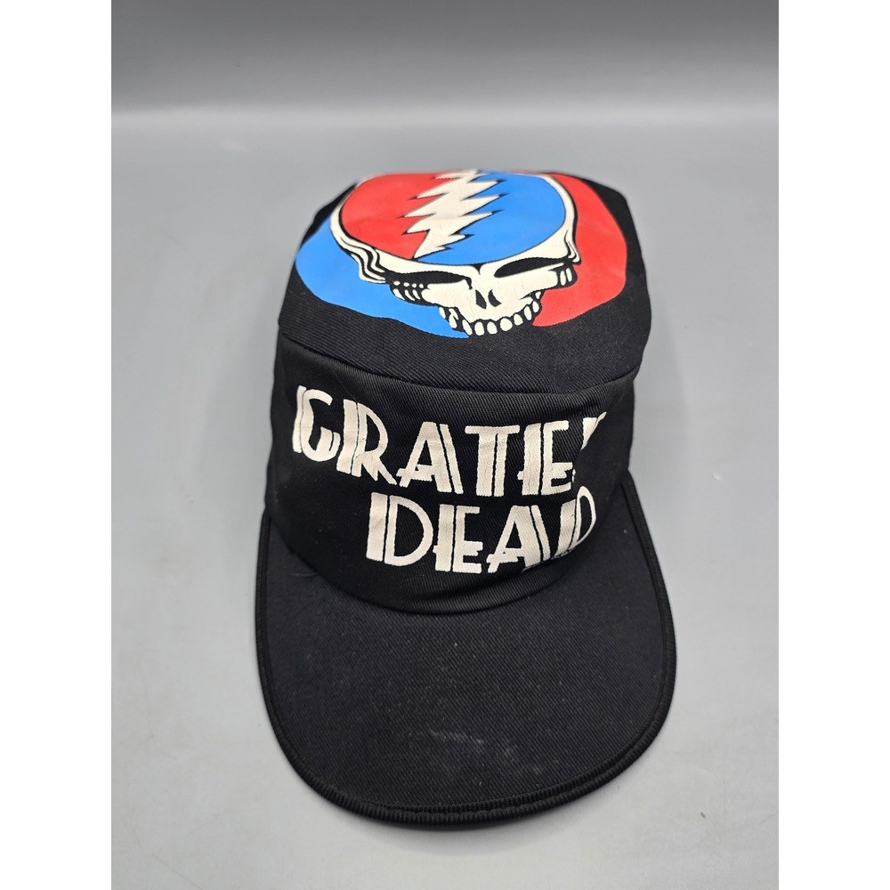 Vintage‎ 1982 Grateful Dead Steal Your Face Flat Top Hat Conductor Painters